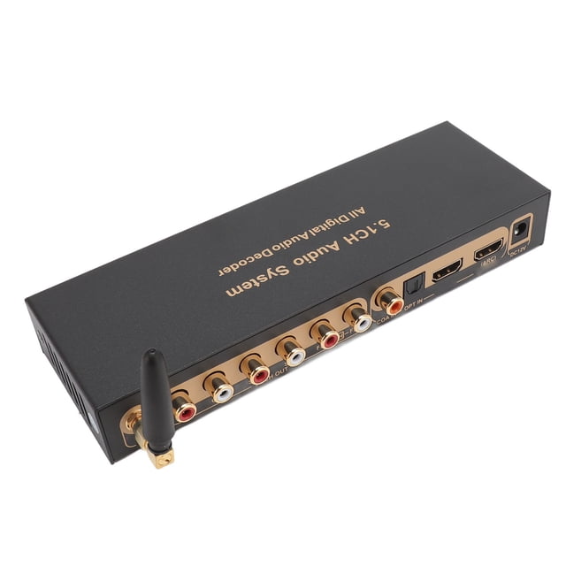Audio Sound Decoder, HD Multimedia Interface 5.1CH Digital Audio System 192Khz/24Bit All Digital Audio Decoder, HD Multimedia Interface 4K ARC Fiber Optic Coaxial BT Dolby AC3 DTS Decoder to Analog