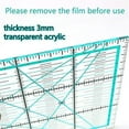 thumbnail image 4 of 4Pcs Clear Acrylic Sewing Ruler Quilting Patchwork Templates Ruler for Fabric Cutting Sewing Measuring Dressmaking Craft, 4 of 11