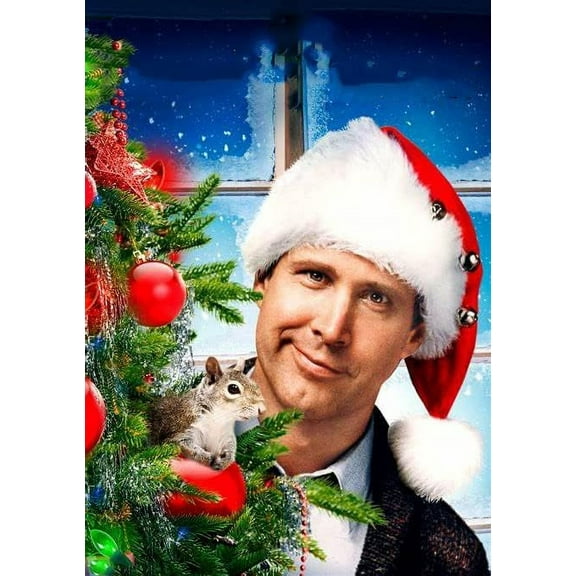 Christmas Vacation Diamond Painting Kits,XXX Diamond Art Kit for Adults,5D Paint with Diamond Full Drill for Parents-Children Interrction,Wall Decor(12x16)