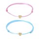 thumbnail image 1 of Pulseras Simples De Moda, Tobillera, Pulseras De Verano Ajustables Hechas A Mano, Tobillera De Corazón De Melocotón, Accesorio De Joyería Para Mujer 2 Piezas Scienceny AP006381-02, 1 of 6