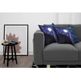 thumbnail image 3 of Ambesonne Moon Throw Pillow Cover 2 Pack, Aurora Borealis and Wolf, 20", Indigo Aqua Magenta, 3 of 5