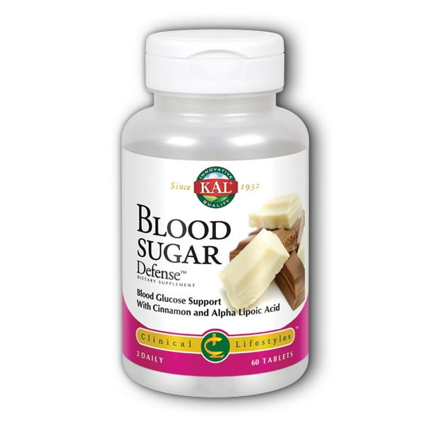 KAL Blood Sugar Defense Blood Glucose Support with Cinnamon and Alpha
