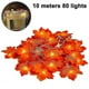 thumbnail image 1 of Cadena de luces Luz de hoja de arce Centelleo Decoraciones de iluminación colgantes para interior Jardín al aire libre Navidad Acción de gracias Fiesta de Navidad Decoración Degradado Col, 1 of 5