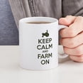 thumbnail image 4 of CafePress - Camouflage Keep Calm And Farm On Mugs - 11 oz Ceramic Mug - Novelty Coffee Tea Cup, 4 of 4
