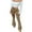 Khaki, variant on DailyTrove Women's Wide-Leg Lounge Pants - Camo & Leopard Print Bold Versatile Home & Loungewear