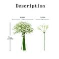 thumbnail image 3 of Ramo artificial de gypsophila: material plástico, diseño atado a mano, de larga duración; para bodas/decoración del hogar, ramos de novia, regalo, 3 of 4