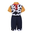 thumbnail image 6 of 2026 New Halloween Toys Plaything Quest Cosplay Costume, Story Costume Cosplay Set Include Short Sleeve Shirt, Vest, Pants, Star Badge, Red Scarf, Halloween Outfits for 3-12 Years, 110(3-4 Years), 6 of 6