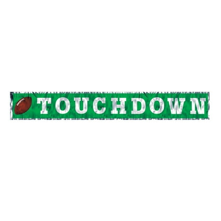 Party Central Pack of 12 Green Touchdown Fringed Banner Decorations 5'