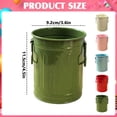 thumbnail image 3 of Cute Metal Pencil Cup with Handles, 3.6x4.5inch Desk Organizer Pen Holder, Multifunctional Storage Bin for Markers Stationery, Metal Bucket for Office Home Decor, Colorful Pen Container, 3 of 5