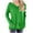 Green, variant on QUYUON Crew Neck Sweatshirts Women Winter Crewneck Sweatshirts Polyester Long Sleeve V-Neck Solid Blouse Tops Style S-679 Breathable Ladies Oversized Sweatshirt Straight Fit Shirts Orange M