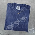 thumbnail image 5 of Sea Turtle Trio Graphic Print T-Shirt | Vintage Ocean Wildlife Tee | Retro Marine Nature Unisex Top, 5 of 7