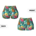 thumbnail image 5 of Kdxio Pineapple Print Workout Shorts for Women Seamless Soft Smooth Gym Yoga Scrunch Active Shorts, 5 of 9