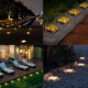 thumbnail image 4 of 7 x 7 x 5 cm 4 Pack Warm White PVC Solar Bricks with Light Sensor, On/Off Solar Lights for Garden Path, Lawn, Yard, Patio, Pond, 4 of 5
