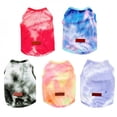 thumbnail image 2 of Breathable Dog Clothes Colorful Tie-Dye Dog Vest For Small Medium Dog Cotton Dog Shirt Sweatshirt Clothing For Cat Pet Apparels, 2 of 6