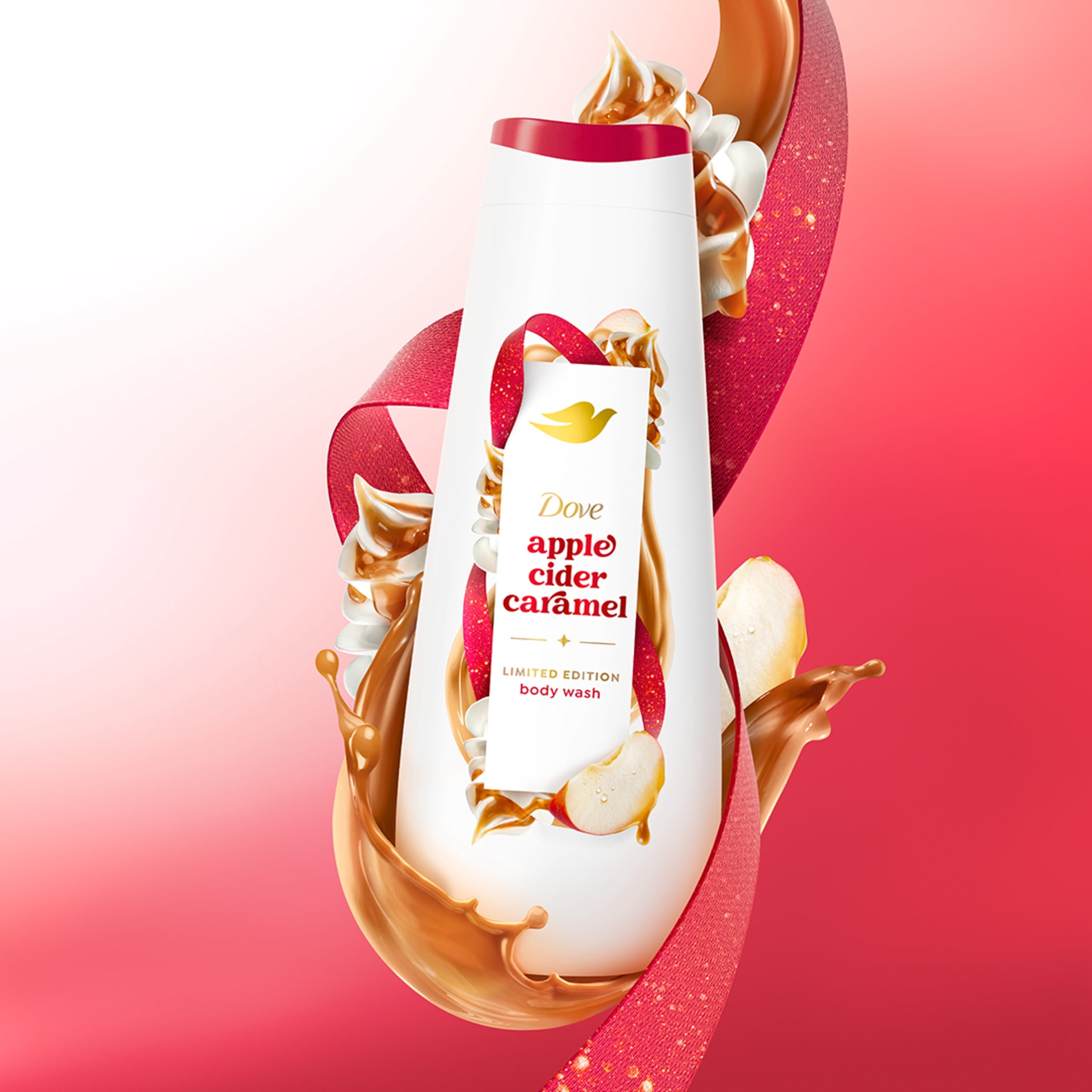 Dove Limited Edition Holiday Treats Body Wash For Deep Nourishment Apple Cider Carmel ,20 fl oz