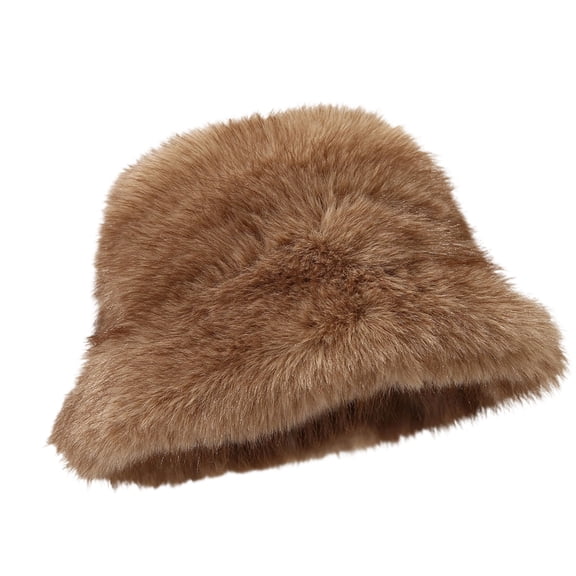 lanema Warm Ushanka Bear Hat Caps Bucket Hat Thicken Winter Plush Hat for Casual Wear