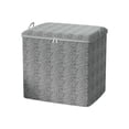 thumbnail image 3 of Floleo Clothes Quilt Storage Bag Large Capacity Bin Closet Organizer With Reinforced Handle Sturdy Fabric For Comforters, Blankets, Bedding With Sturdy Zipper, 3 of 4