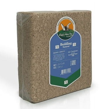 Rabbit Hole Hay, Ultra Premium Food Grade Bedding; 2.0cu ft Natural