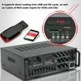 thumbnail image 4 of Mistaha High-Power Bluetooth EQ Amplifier with Remote Control - Premium Iron Construction, Wide Application, 200W+200W, 12V/110V, Car/Home/Karaoke Use, 4 of 7