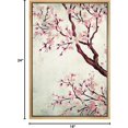 thumbnail image 6 of HFDF Canvas Wall Art - Watercolor Patg Style Cherry Blossom - Giclee Prt Gallery Wrap Modern Home Art Ready to Hang - Natural Unframed, 6 of 6