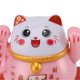 thumbnail image 4 of Solar Powered Lucky Cat Bright Colors Energy Saving Solar Waving Cat Lucky Wealth Welcoming Cat for Home Desktop Ornament Pink L, 4 of 4