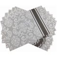 thumbnail image 2 of Silver Placemats Dining Table, Heat-Resistant Placemats Stain Resistant Anti-Skid Washable PVC Table Mats Woven Vinyl Placemat, Set of 6, 2 of 4