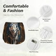 thumbnail image 4 of Balery Oil Painting Tribal Wolf Pattern Women's Running Shorts with Liner 2 Pockets Elastic Workout Athletic Gym Yoga Shorts-Medium, 4 of 7
