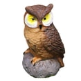 thumbnail image 4 of 4 Pcs Statue de Hibou de Jardin Ornements d'Art Figurine d'Oiseau Miniature en Résine pour Cour Pelouse, 4 of 10