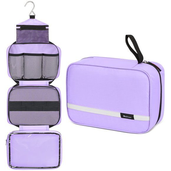 Neceser Maliton Travel para colgar, impermeable, color morado