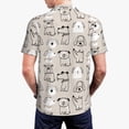 thumbnail image 4 of Balery Puppy Printed Men’s Short Sleeve Polo Shirt, Midweight Men's Shirt,Golf Polo shirts -XX-Large, 4 of 9