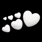 White Foam Polystyrene Modelling DIY Craft Heart Shape Party Decor