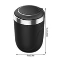 thumbnail image 2 of asddcavvf Car Ashtray with Lid Metal Liner Built In Light Interior Vehicle Accessory Convenient Comp, 2 of 3