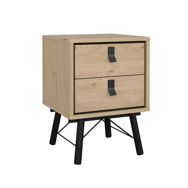 Buró Kessa Muebles Roble 43 x 60 x 40 cm con Dos Cajones