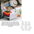 thumbnail image 4 of 6 PCS Cable Routing Kit, Satellite Cable Grommet Set Rubber Grommet 7mm Hole Diameter 3/4in Outer Diameter Wall Grommet Wall Cable Pass Through for Projects Or Repairs, 4 of 7