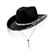 thumbnail image 5 of Sombrero de vaquero elegante Yuyangstore con correa ajustable para la barbilla Negro, 5 of 8