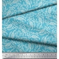 thumbnail image 2 of Soimoi Rayon Crepe Fabric Leaves & Paisley Block Decor Fabric Printed Yard 46 Inch Wide, 2 of 3