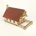 thumbnail image 4 of 3D Wooden Cabin Model Puzzle Kit - Laser Cut DIY Handcraft Assembly Educational Toy - Develops Problem-Solving Skills, Enhances Creativity, and Fosters Patience, 4 of 5