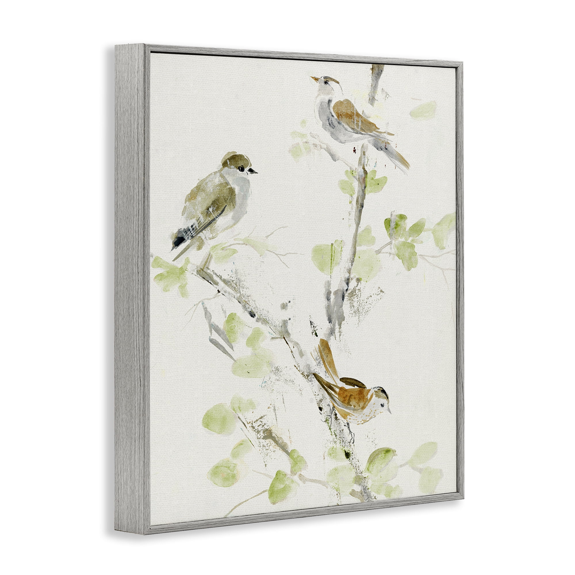 Stupell Industries Delicate Feathers Abstraction Gray Framed Giclee Art, design by Lorenzo Collective