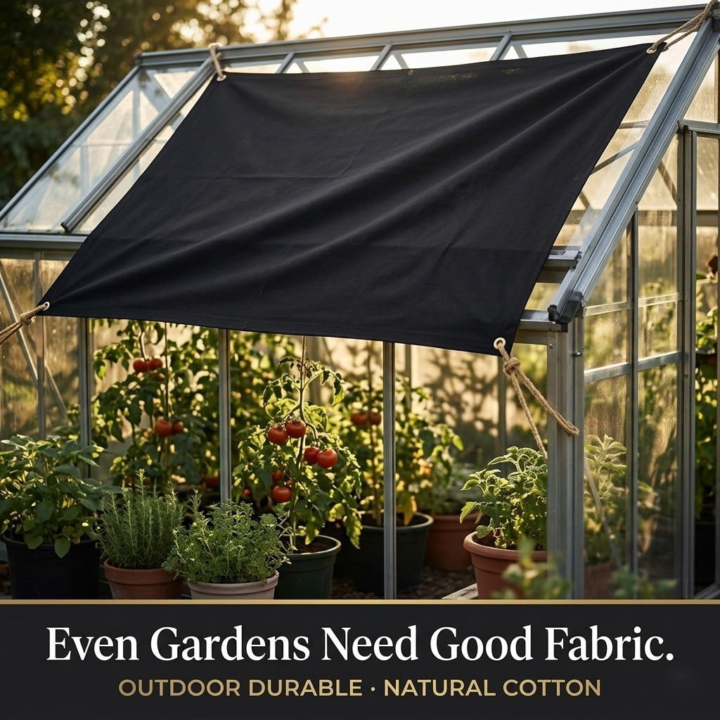 Sedona Designz 60" Wide Cotton Duck Canvas Fabric - Heavy Weight 10oz Durable 100% Cotton (Black, 2 Yards)