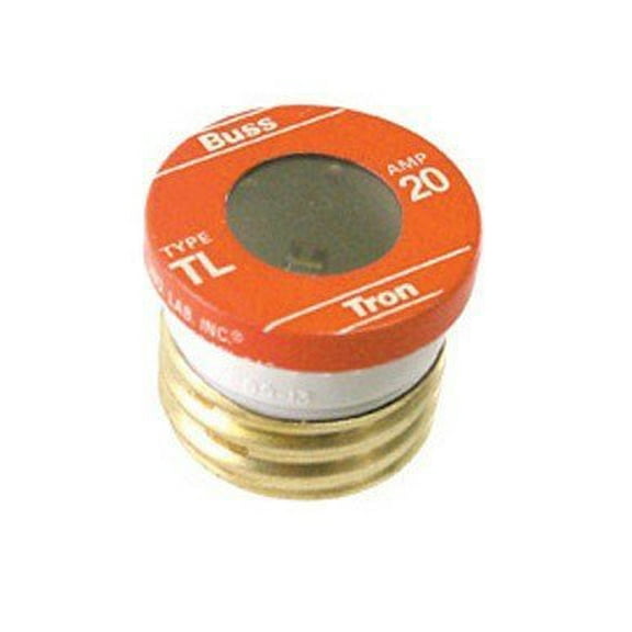 BUSSMANN TL-20 - 20 Amp Time Delay- Loaded Link Edison Base Plug Fuse 125V Ul Listed (Pack of 1)