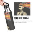 thumbnail image 4 of Yayeee 20oz Insulated Water Bottle Double Wall Stainless Steel with Flip Straw Lid, Black Skeleton, 4 of 7