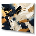 thumbnail image 2 of Designart "Fight Of Gold And Black Abstraction" Abstract Shapes Wall Decor, 2 of 7
