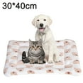 thumbnail image 2 of Ultra Soft Plush Pet Bed Mat Reversible Dog Cat Crate Cushion Pad Machine Washable Sleeping Blanket Liner - 30*40cm, 2 of 5