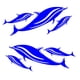 thumbnail image 5 of Calcomanías de vinilo shamjiam 2 piezas delfines kayak canoa Llavero flotante, 5 of 8