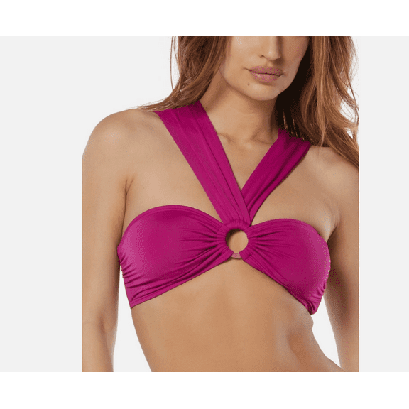 Carmen Marc Valvo Womens Multi Way Bra Bikini Top Azalea Size M NWT