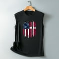 thumbnail image 5 of IROINNID Women's Round Neckline T-Shirt Sleeveless 4th Of July Summer Casual Loose Tops, 5 of 5