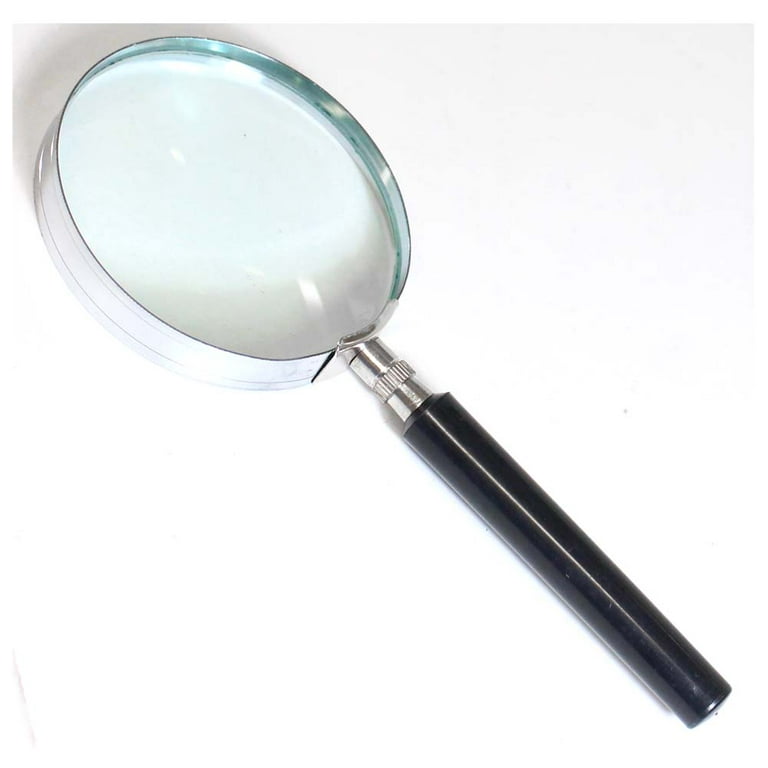 Magnifiers, Handheld 3Times Magnifying Glass Inspecting Coins Stamps  Magnifier