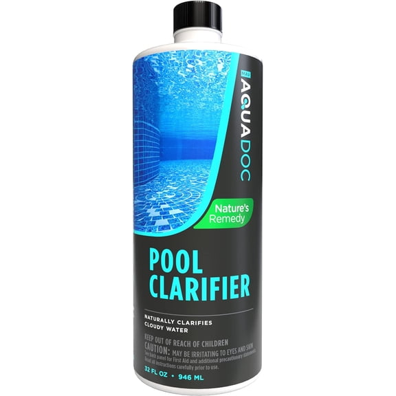 te Natural Pool Clarifier - an Eco-Friendly Way to get Clear Water by Removing Cloudy AquaDoc Chemicals