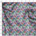 thumbnail image 4 of Soimoi Poly Georgette Fabric Leaves & Poppy Floral Print Fabric by the Yard 52 Inch Wide, 4 of 6