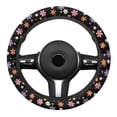 thumbnail image 2 of Yuyamidu Hippie Flower Steering Wheel Covers 15 Inch Winter Steering Wheel Cover Car Accessories Women Warm Steering Wheel Protective Cover for Cars Sedans Auto, 2 of 7